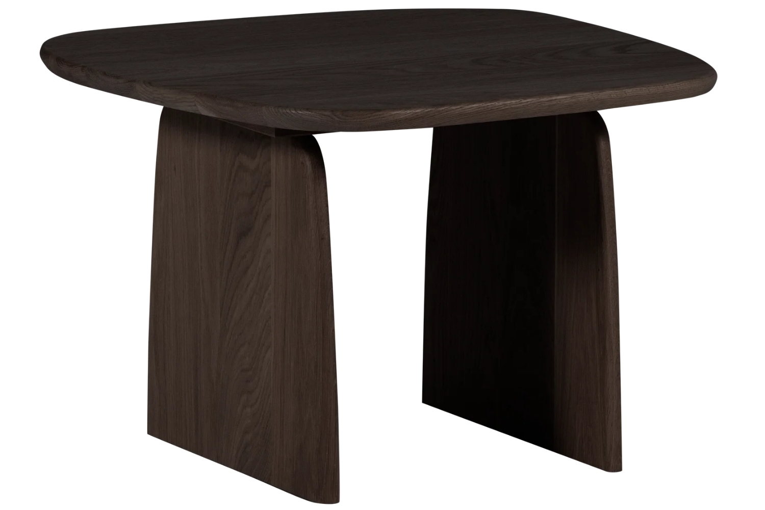 WOOOD Tmavě hnědý dubový konferenční stolek Tablo 60 x 60 cm WOOOD