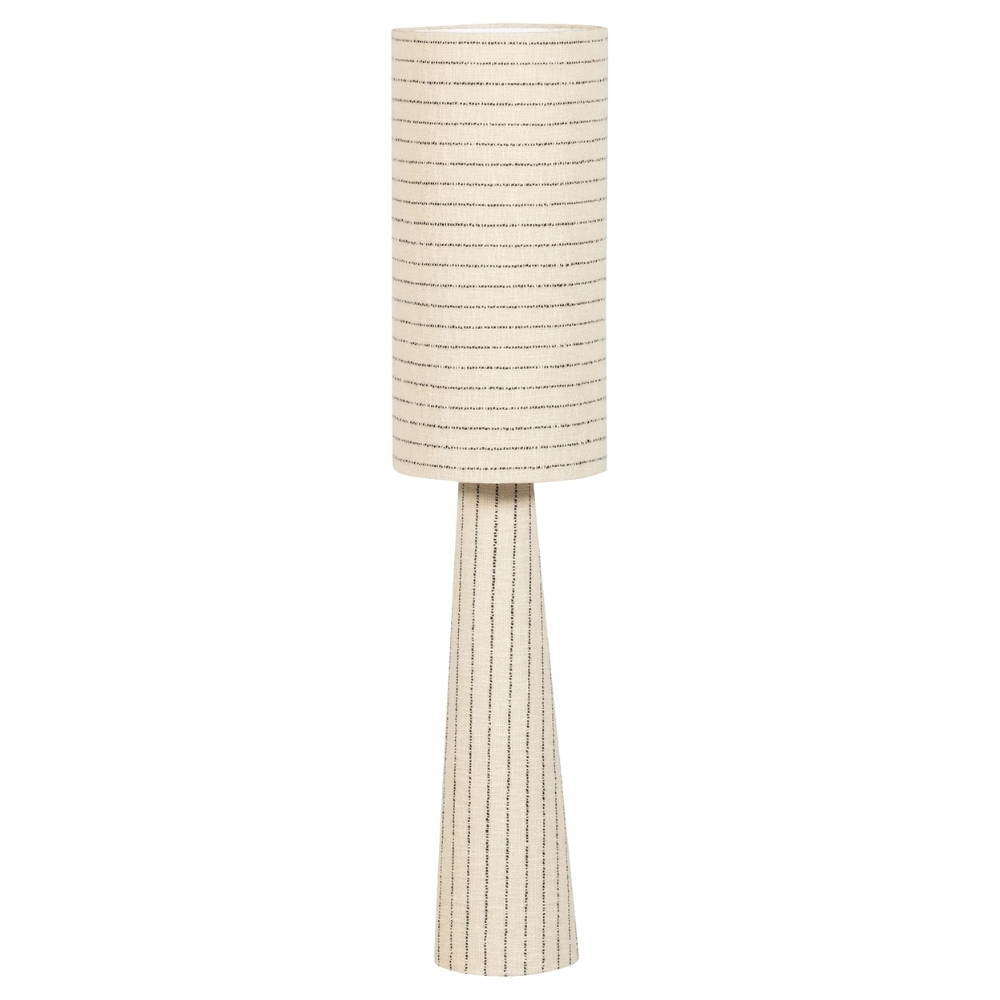 WOOOD Světle béžová bouclé stojací lampa Loft 130 cm WOOOD