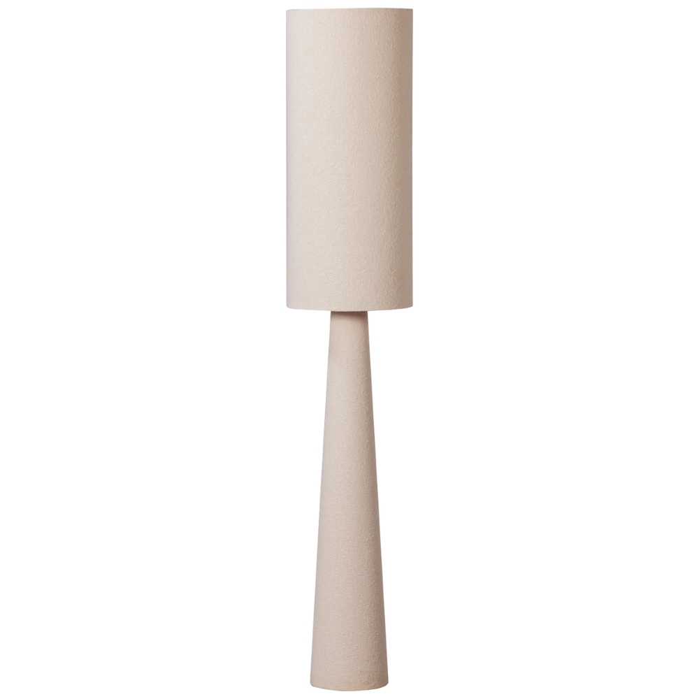 WOOOD Béžová bouclé stojací lampa Loft 187 cm WOOOD