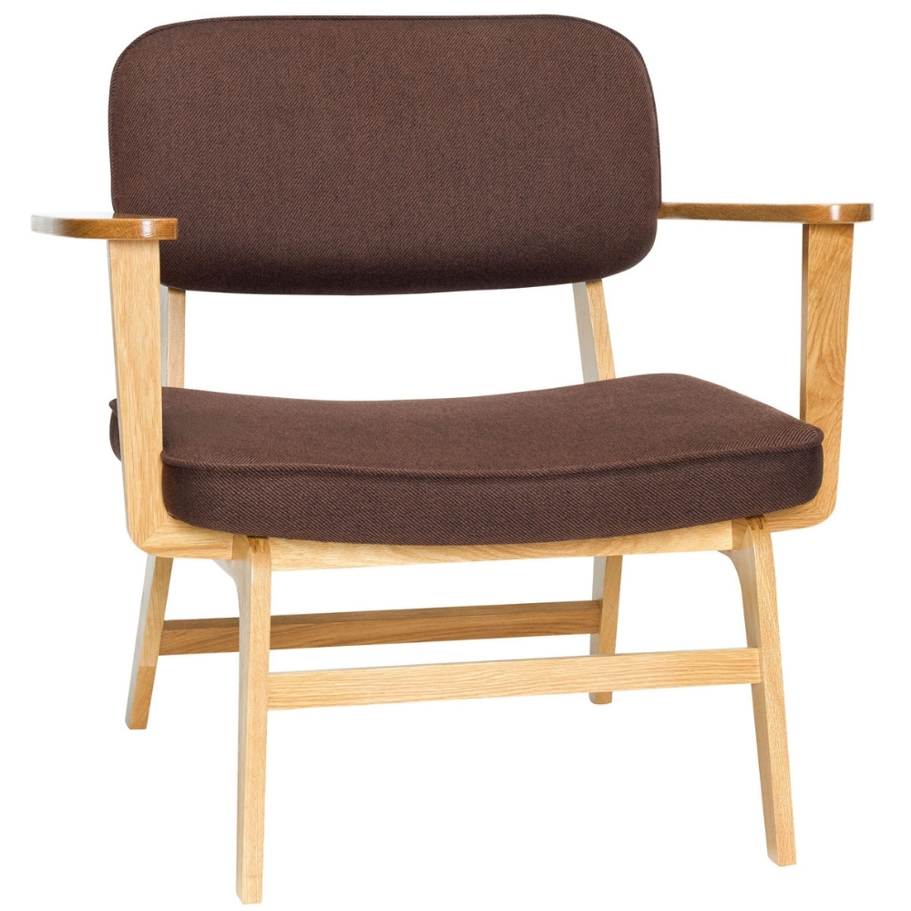 Hnědé křeslo Hübsch Haze Hübsch