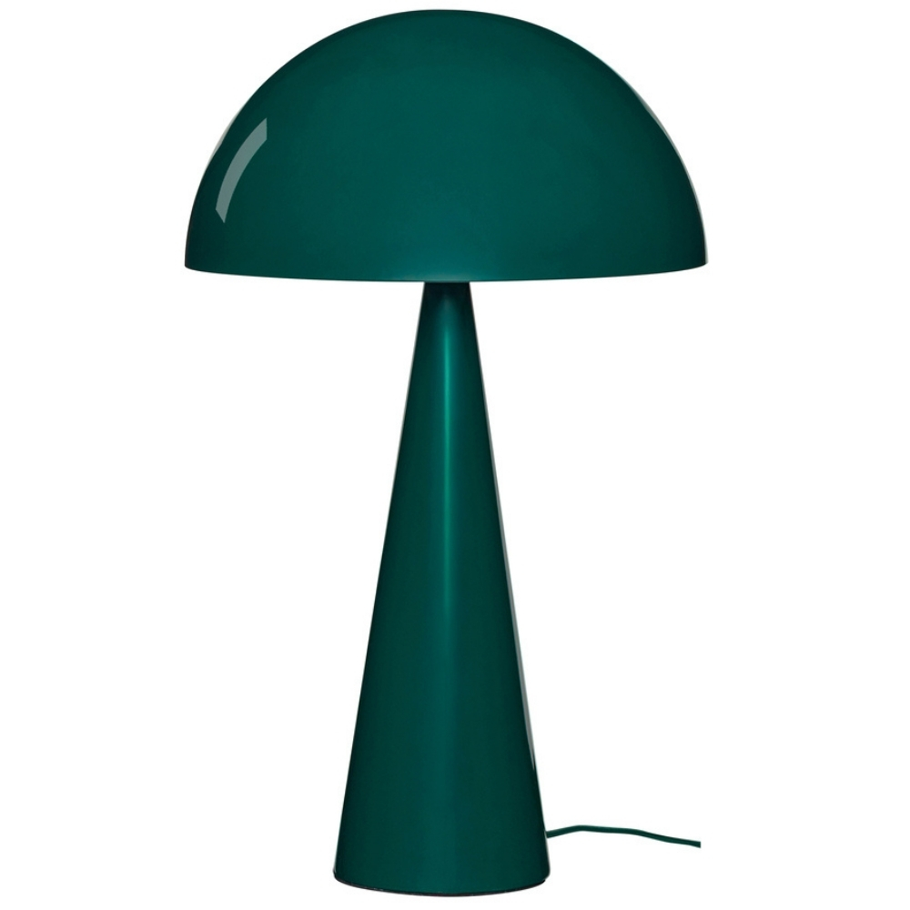 Zelená kovová stolní lampa Hübsch Mush 50 cm Hübsch