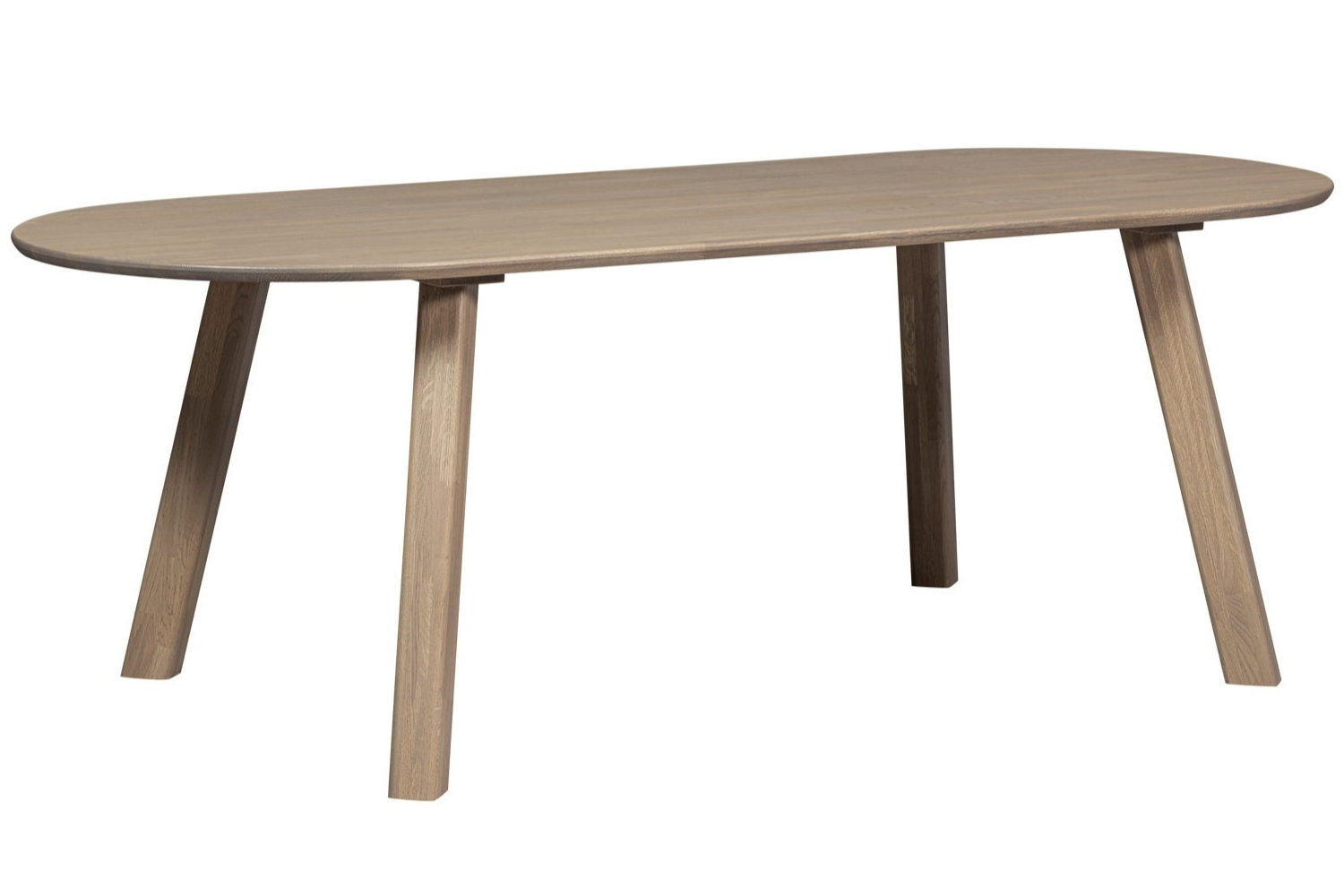 WOOOD Hnědo-šedý dubový jídelní stůl Tablo 220 x 90 cm WOOOD