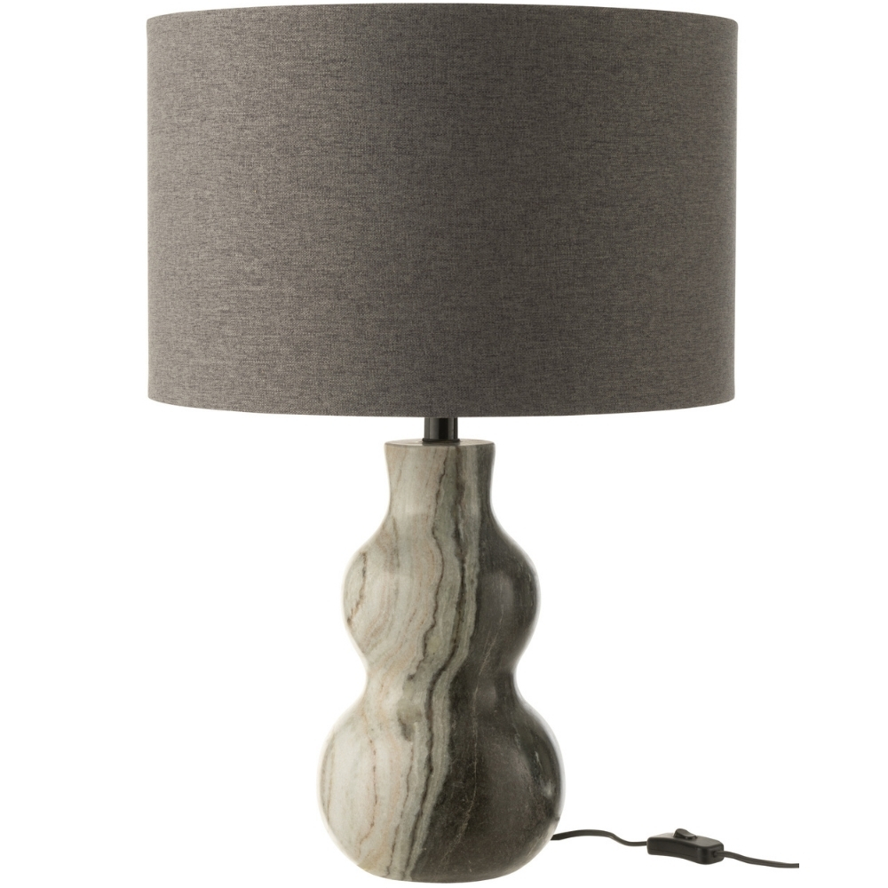 J-line Šedá mramorová stolní lampa Figure 40 cm J-line