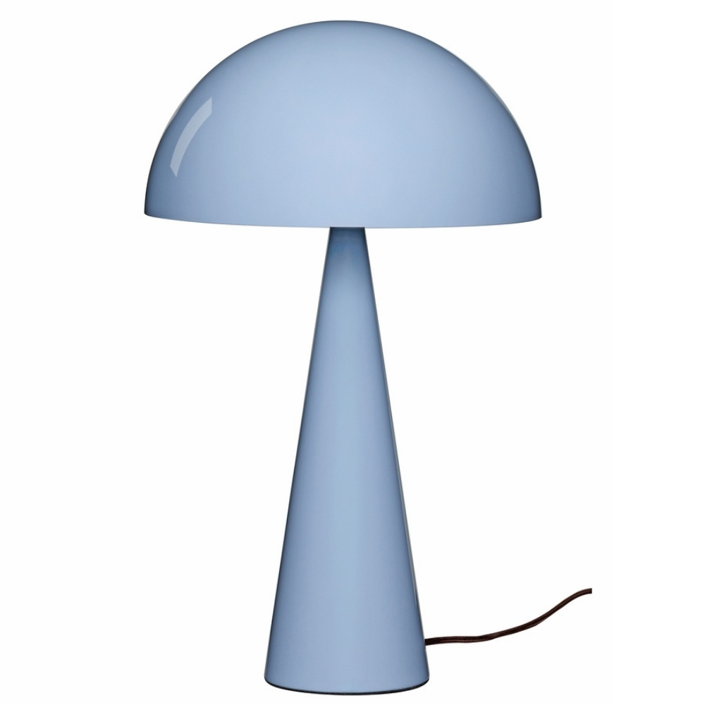 Modrá kovová stolní lampa Hübsch Mush 50 cm Hübsch