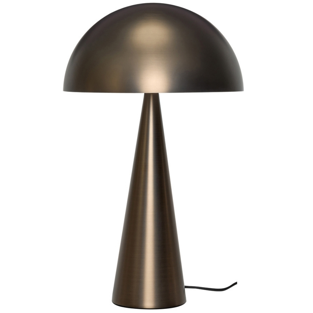 Mosazná kovová stolní lampa Hübsch Mush 50 cm Hübsch