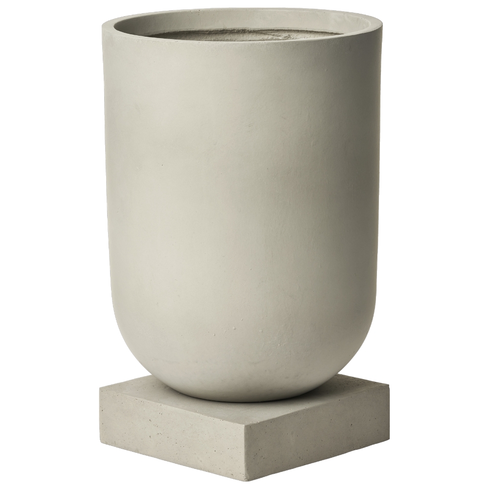 Bolia Šedý cementový květináč Podium Ø 30 cm Bolia