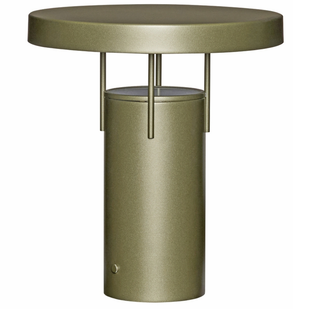 Zelená kovová nabíjecí stolní LED lampa Hübsch BringMe Hübsch
