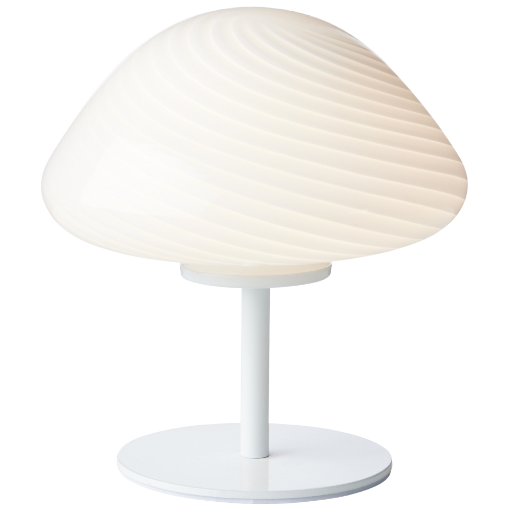 Halo Design Opálově bílá skleněná stolní lampa Mini Mush 17 cm Halo Design