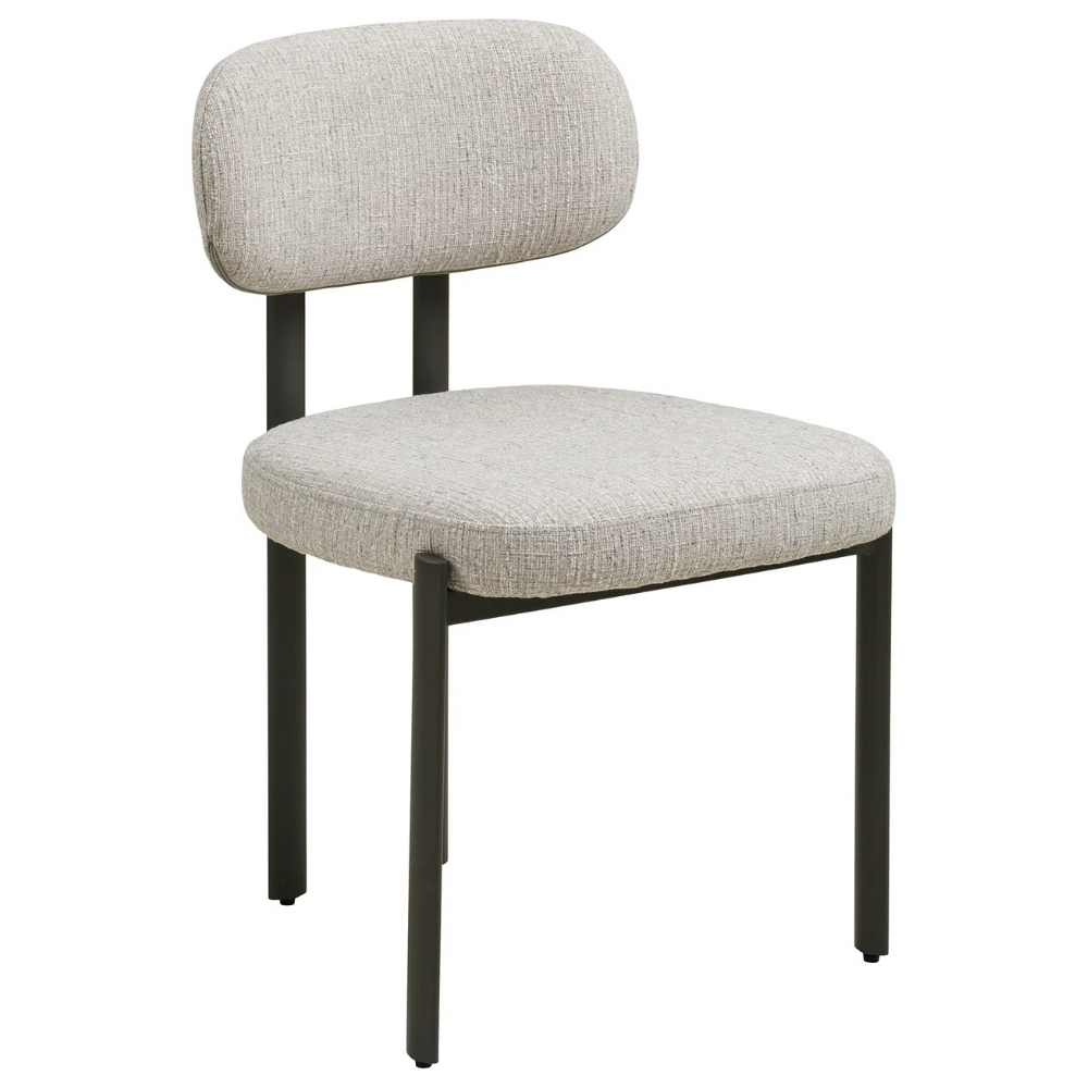 Nordic Living Šedá jídelní židle Royana Nordic Living