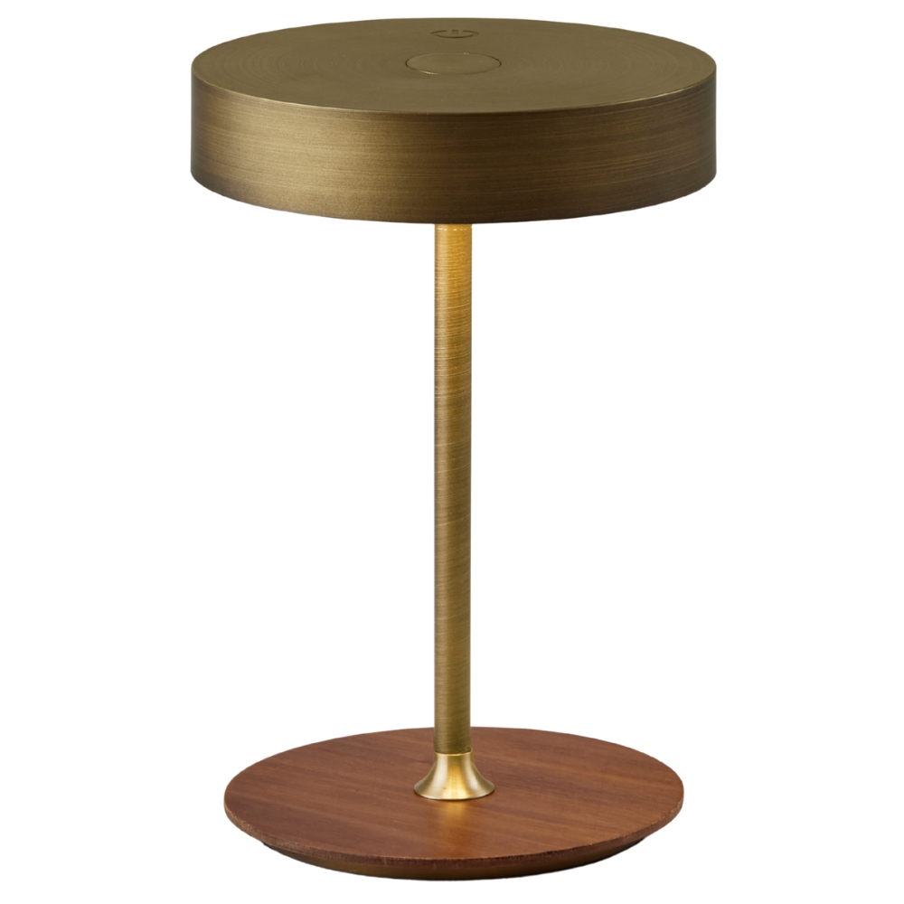 Halo Design Mosazná kovová nabíjecí stolní LED lampa On the Move 19 cm Halo Design