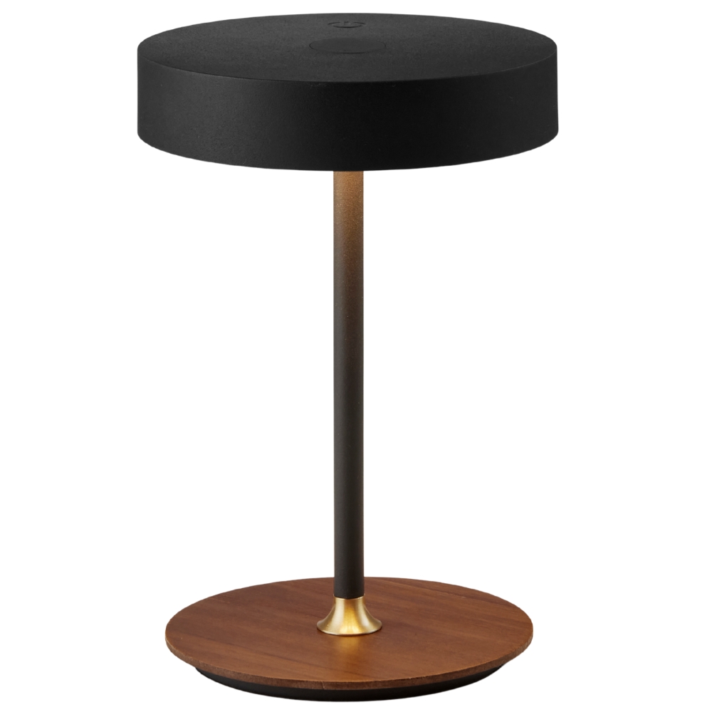 Halo Design Černá kovová nabíjecí stolní LED lampa On the Move 19 cm Halo Design