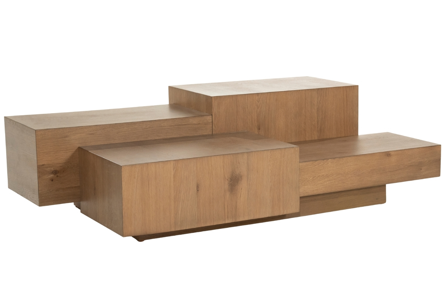 Eleonora Hnědý dubový konferenční stolek Quinten 140 x 75 cm Eleonora