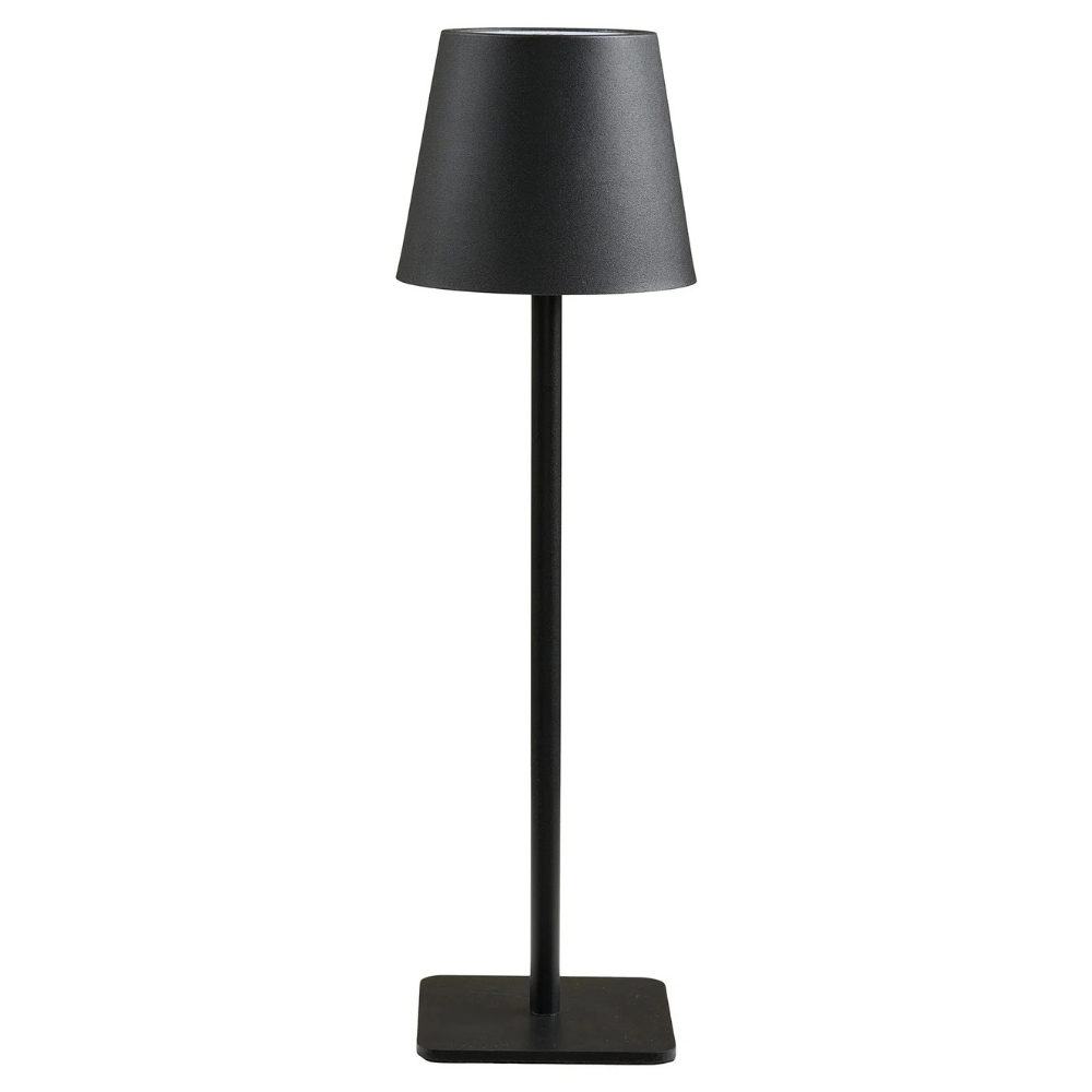 Nordic Living Černá kovová stolní LED lampa Bradford 37 cm Nordic Living
