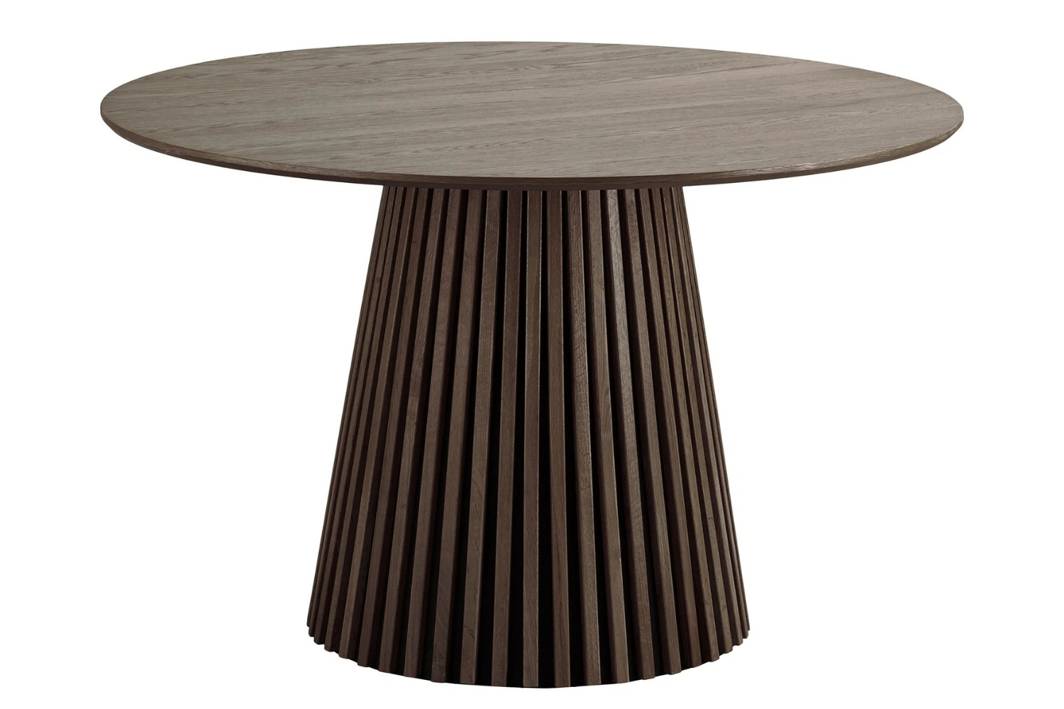 Nordic Living Hnědý dubový jídelní stůl Osaka 120 cm Nordic Living