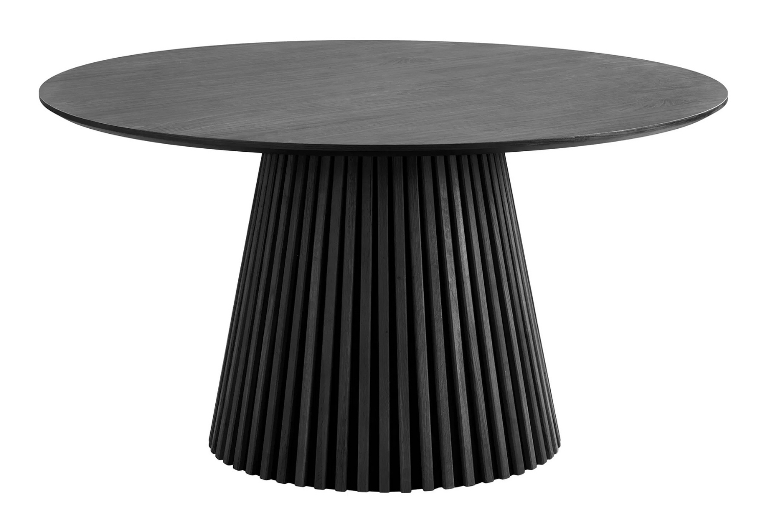 Nordic Living Černý dubový jídelní stůl Osaka 140 cm Nordic Living