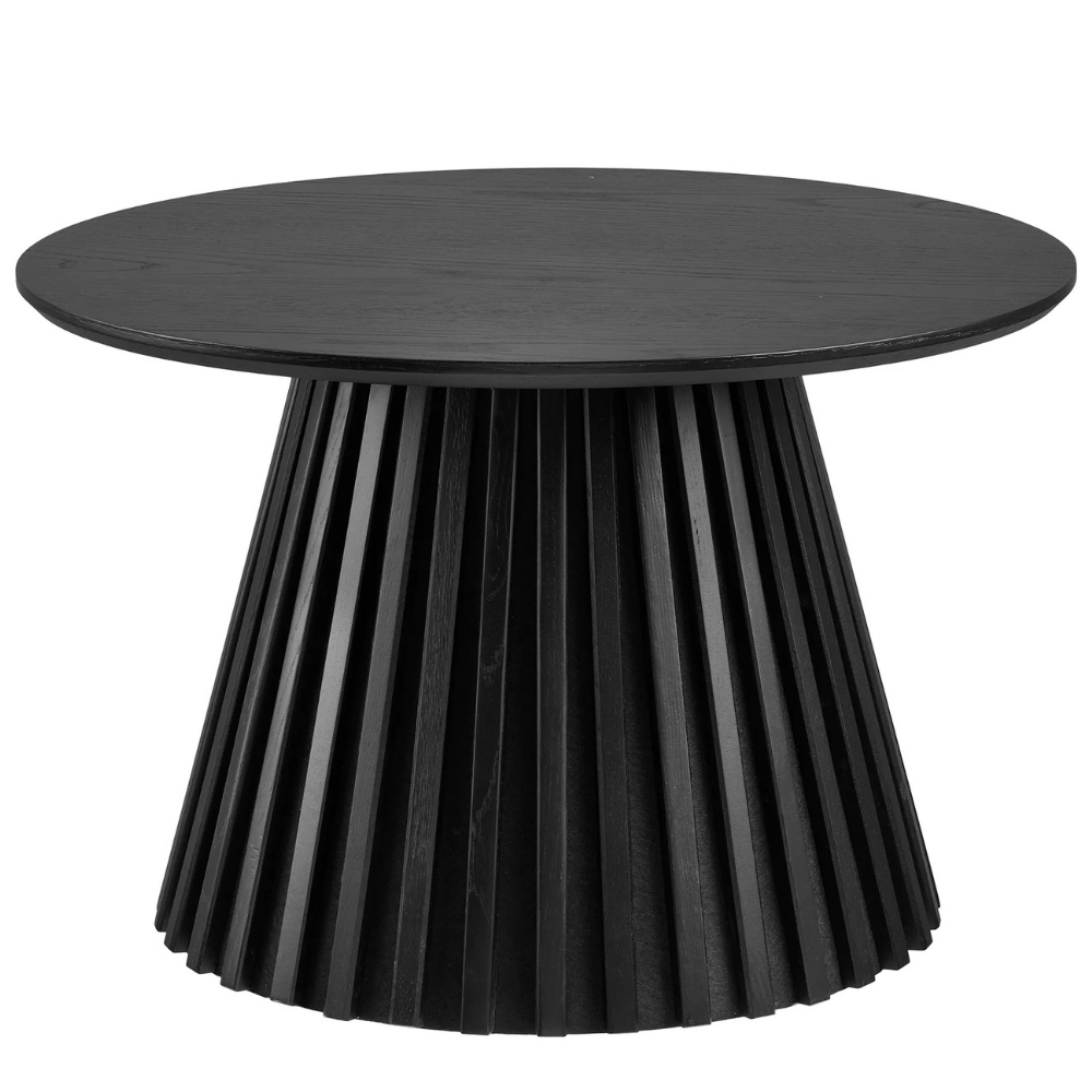 Nordic Living Černý dubový konferenční stolek Osaka 70 cm Nordic Living