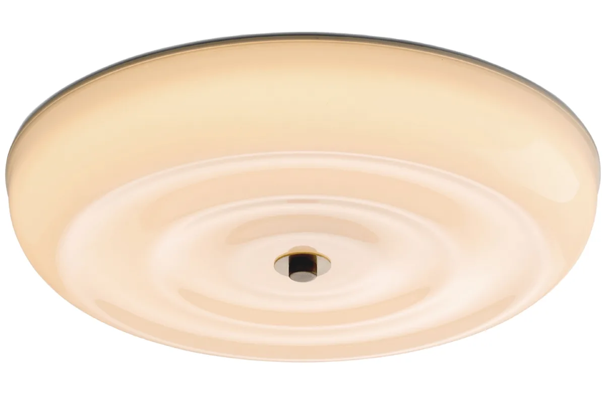 Halo Design Opálově bílé skleněné nástěnné LED světlo Wave 30 cm