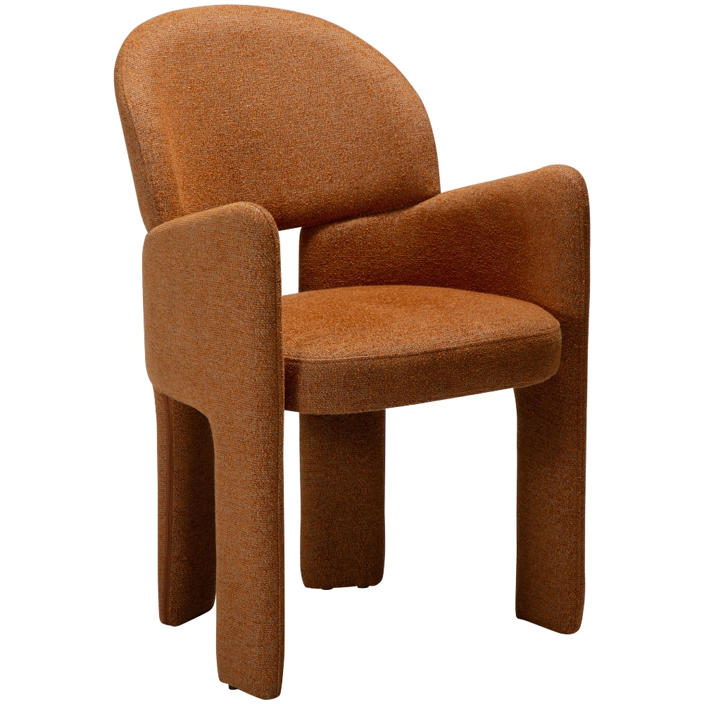 ​​​​​Dan-Form Oranžová bouclé jídelní židle DAN-FORM Aole ​​​​​Dan-Form