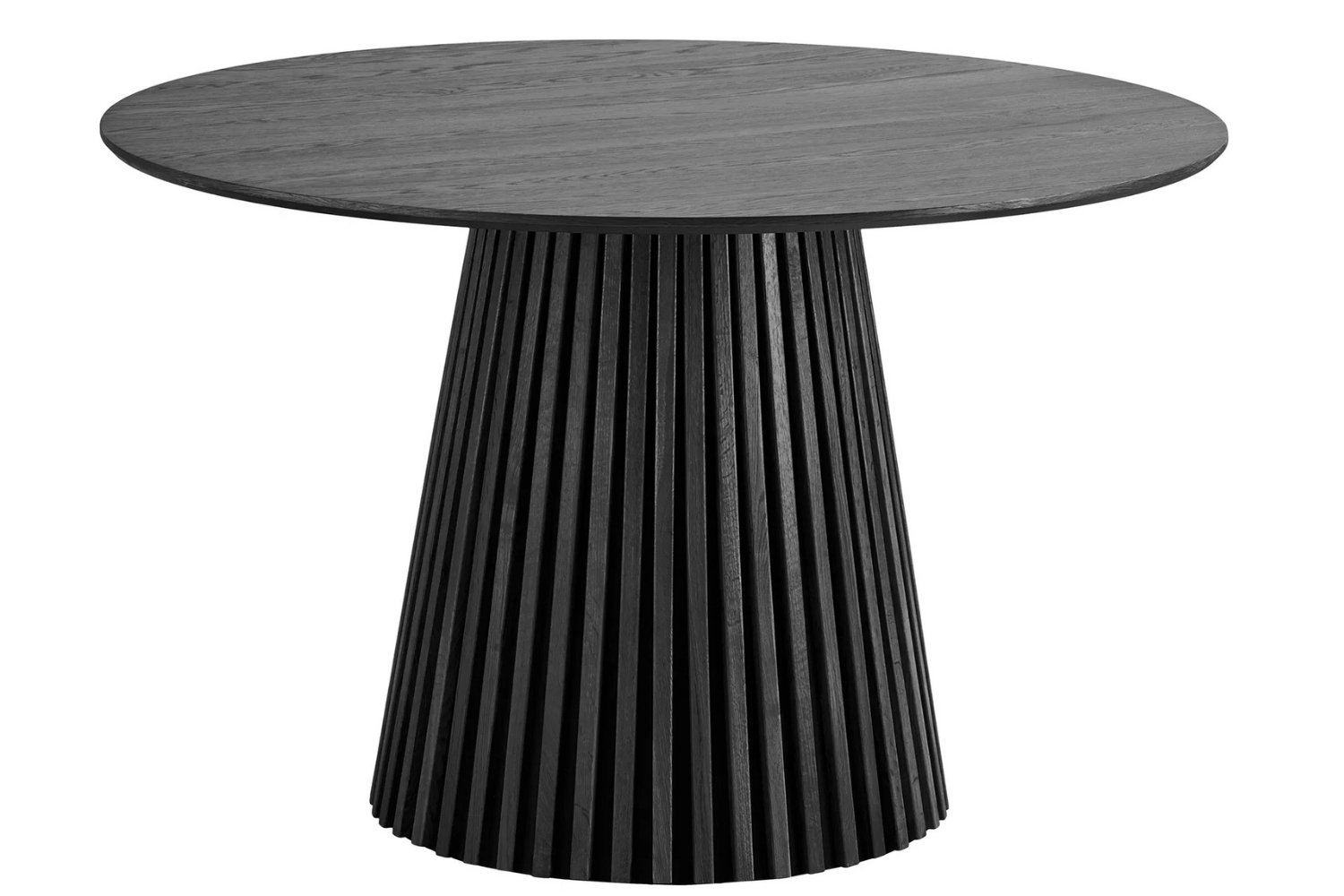 Nordic Living Černý dubový jídelní stůl Osaka 120 cm Nordic Living