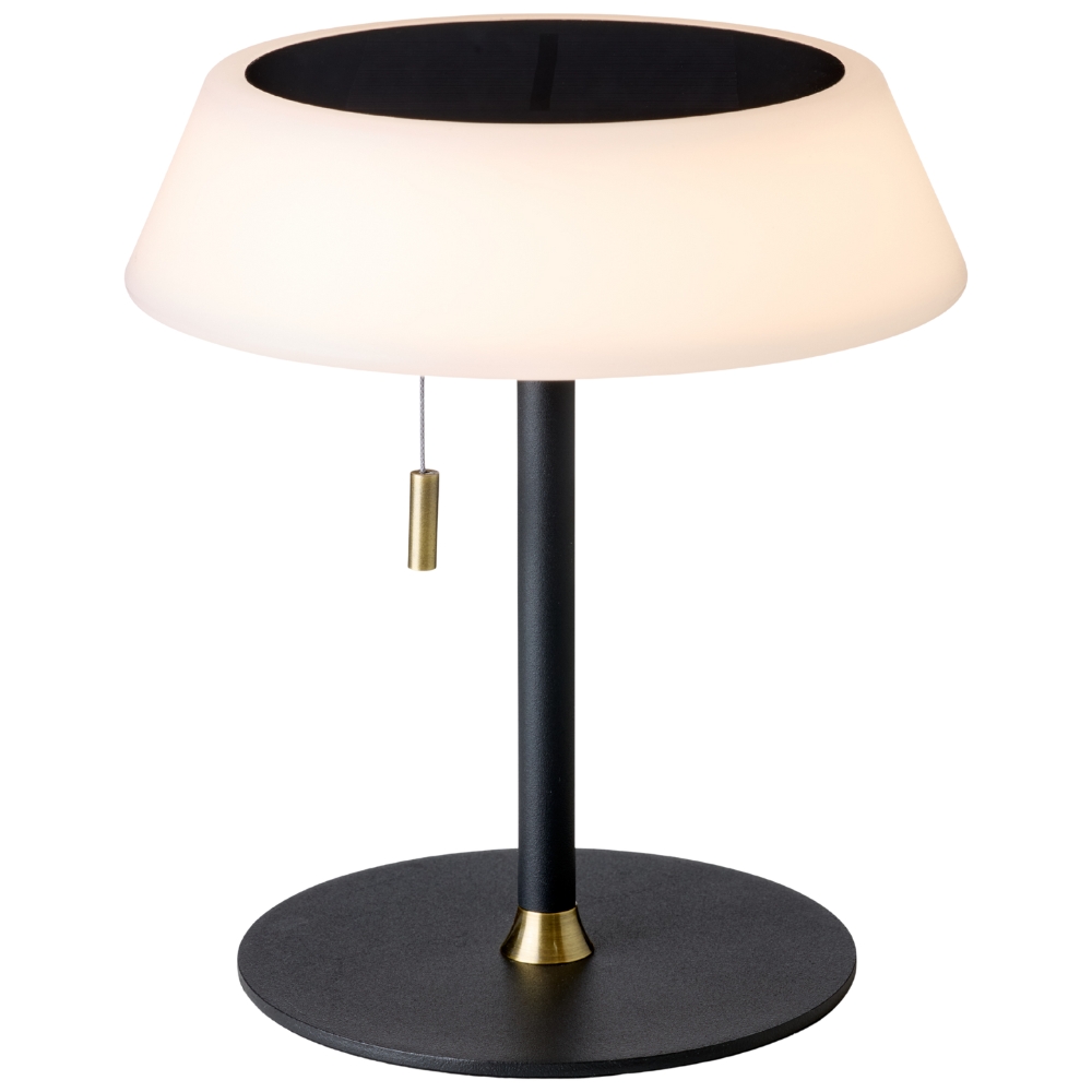 Halo Design Černá kovová nabíjecí stolní LED lampa Solar 19 cm Halo Design