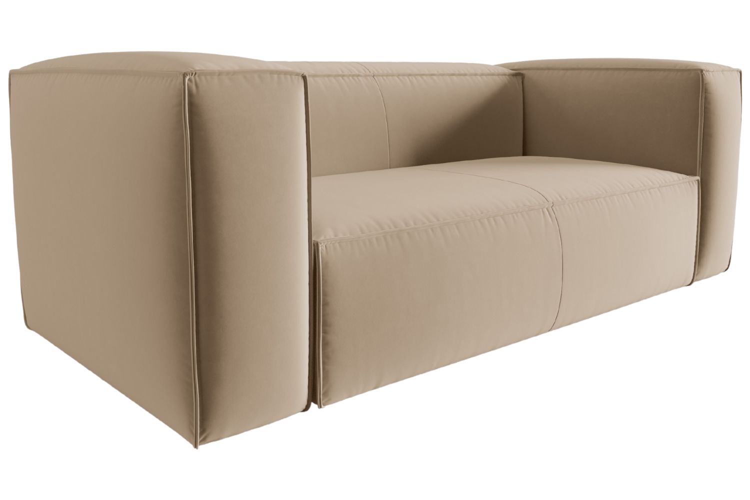 Cosmopolitan Design Pískově hnědá sametová dvoumístná pohovka Mackay 150 cm Cosmopolitan Design