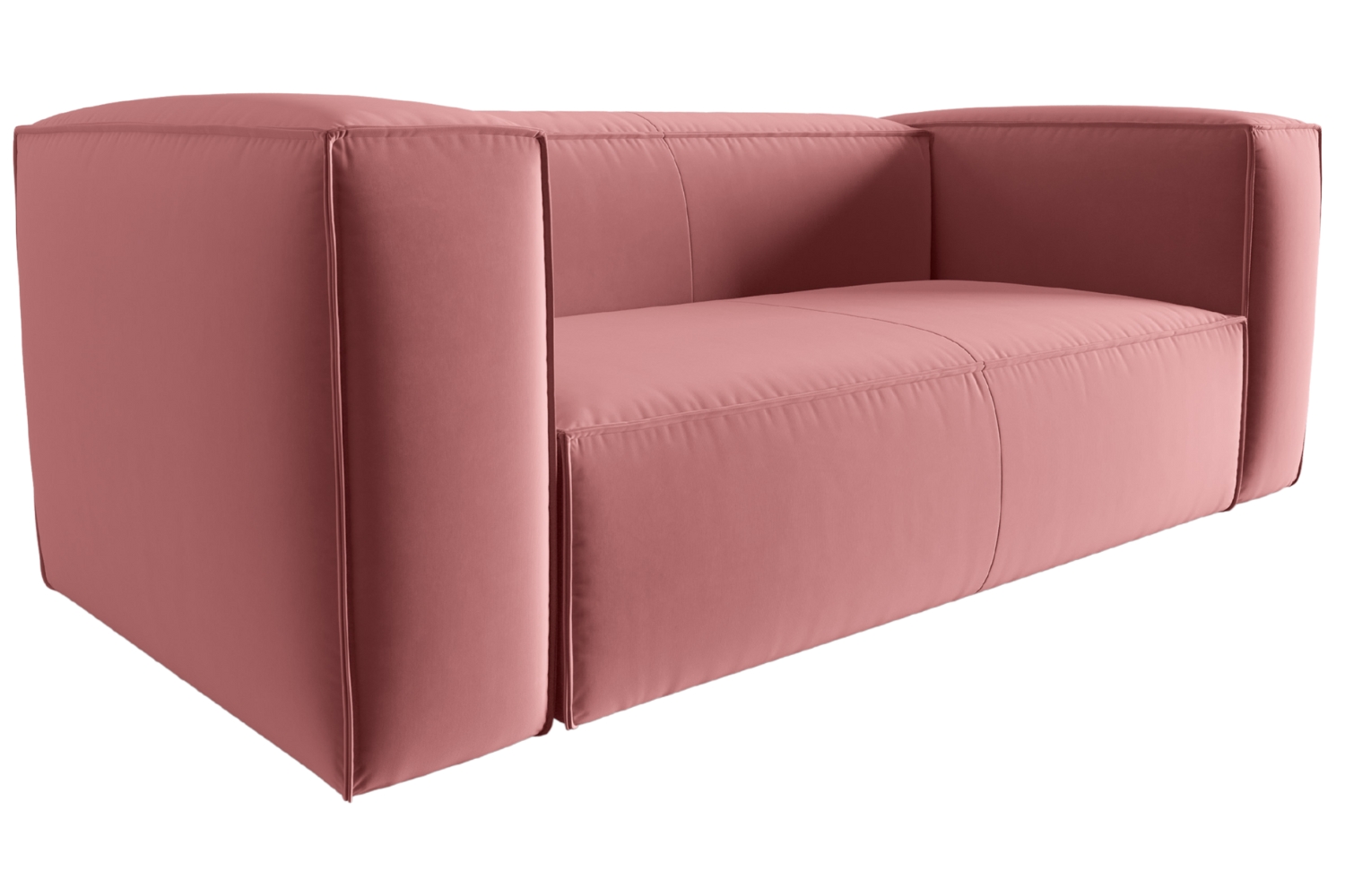 Cosmopolitan Design Růžová sametová dvoumístná pohovka Mackay 150 cm Cosmopolitan Design