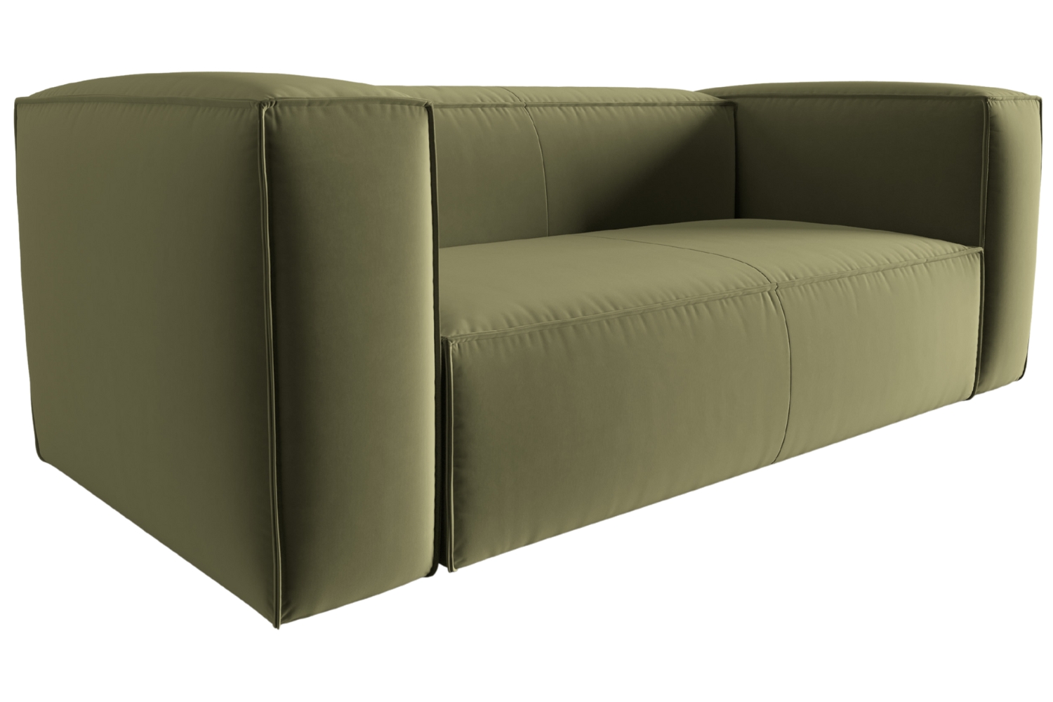 Cosmopolitan Design Zelená sametová dvoumístná pohovka Mackay 150 cm Cosmopolitan Design