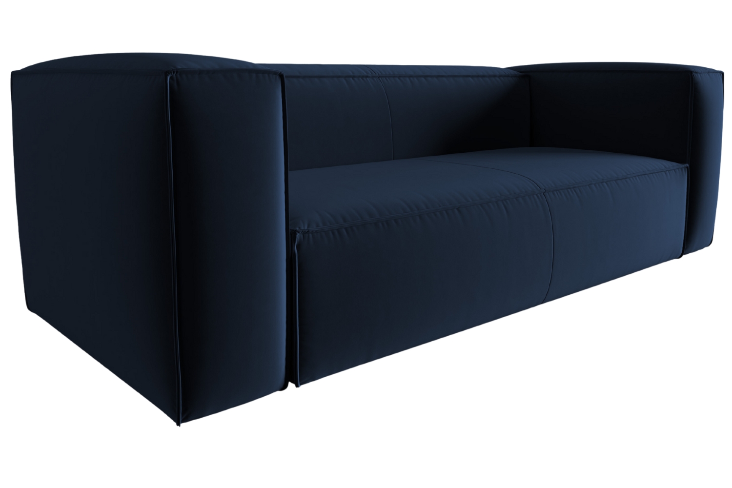 Cosmopolitan Design Královsky modrá sametová trojmístná pohovka Mackay 200 cm Cosmopolitan Design