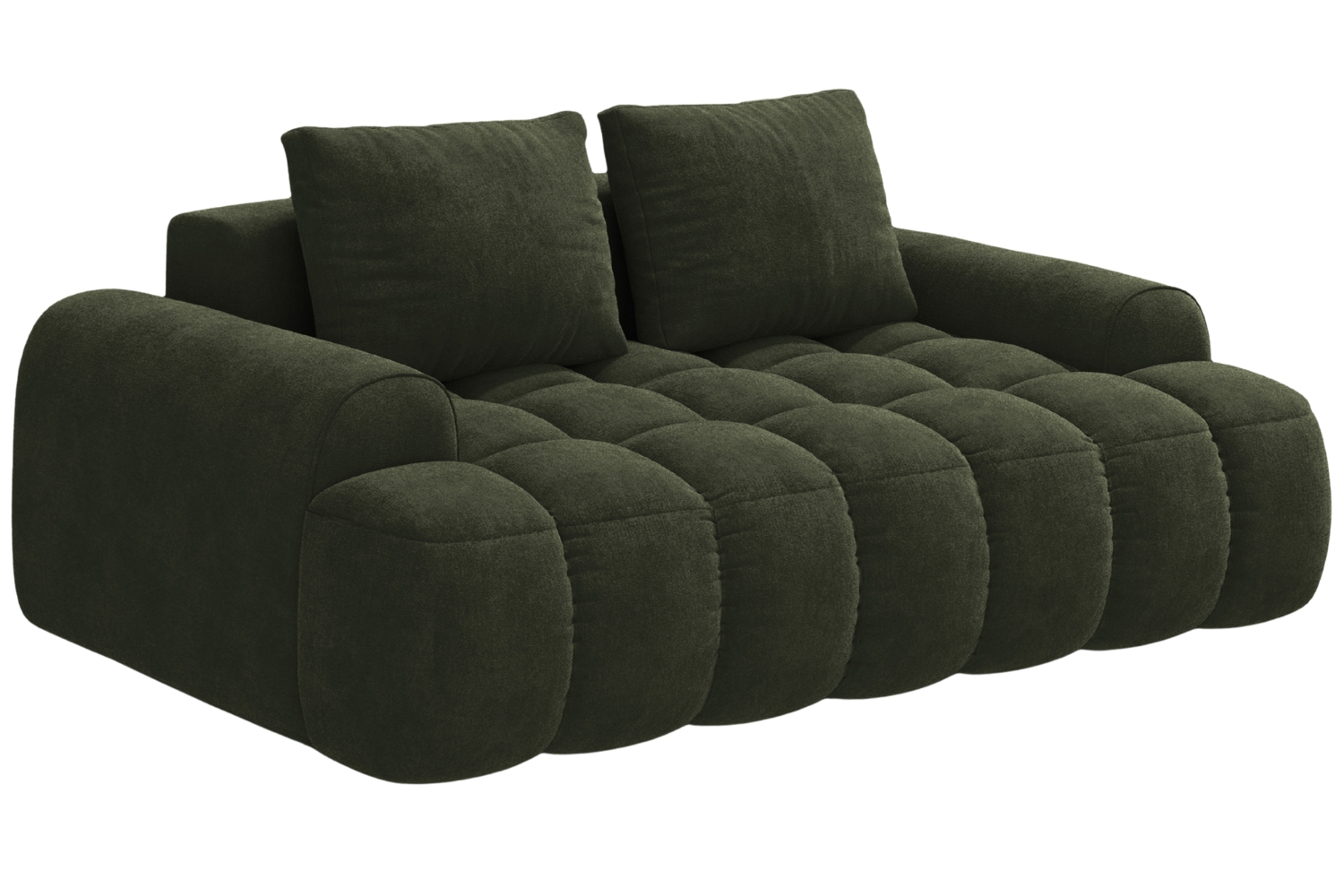 Cosmopolitan Design Zelená sametová dvoumístná pohovka Linz 175 cm Cosmopolitan Design