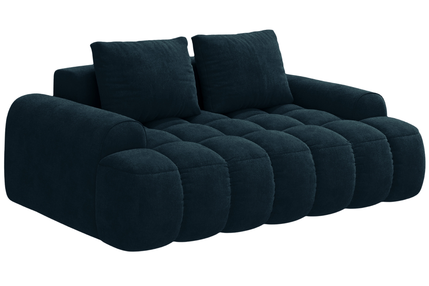 Cosmopolitan Design Tmavě modrá sametová dvoumístná pohovka Linz 175 cm Cosmopolitan Design