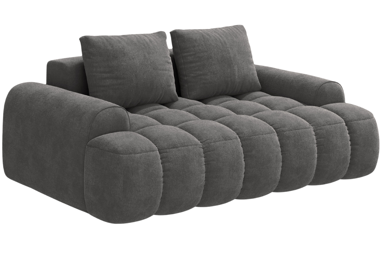 Cosmopolitan Design Šedá sametová dvoumístná pohovka Linz 175 cm Cosmopolitan Design