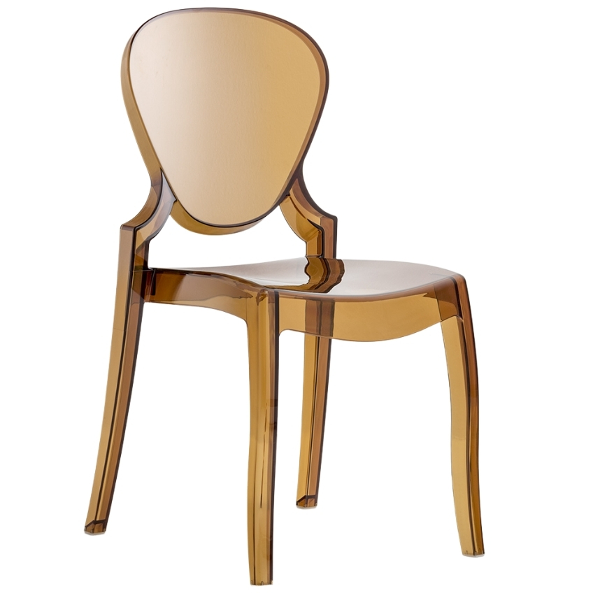 Pedrali Jantarová plastová jídelní židle Queen 650 Pedrali