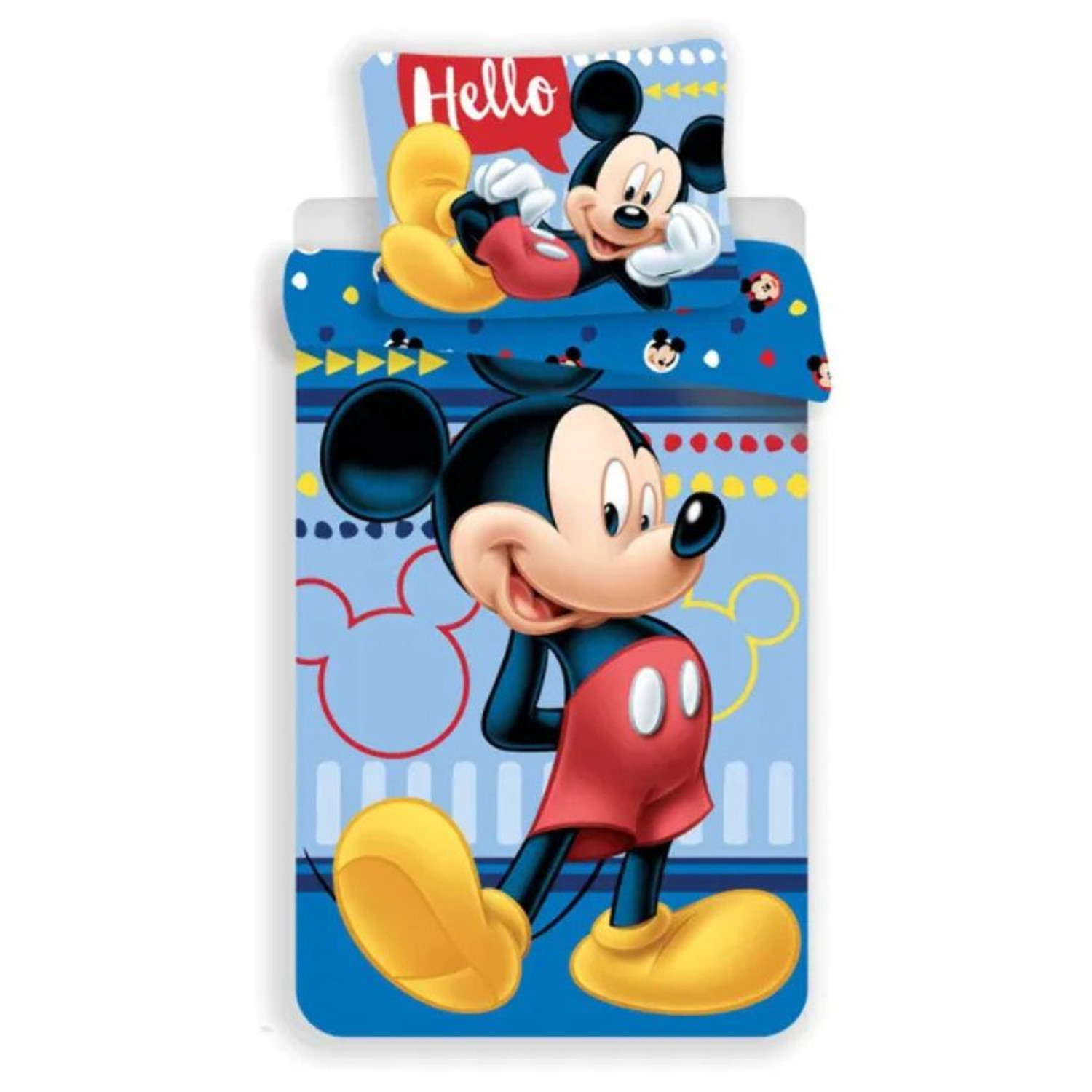Dětské bavlněné povlečení MICKEY MOUSE 2703 140x200 cm