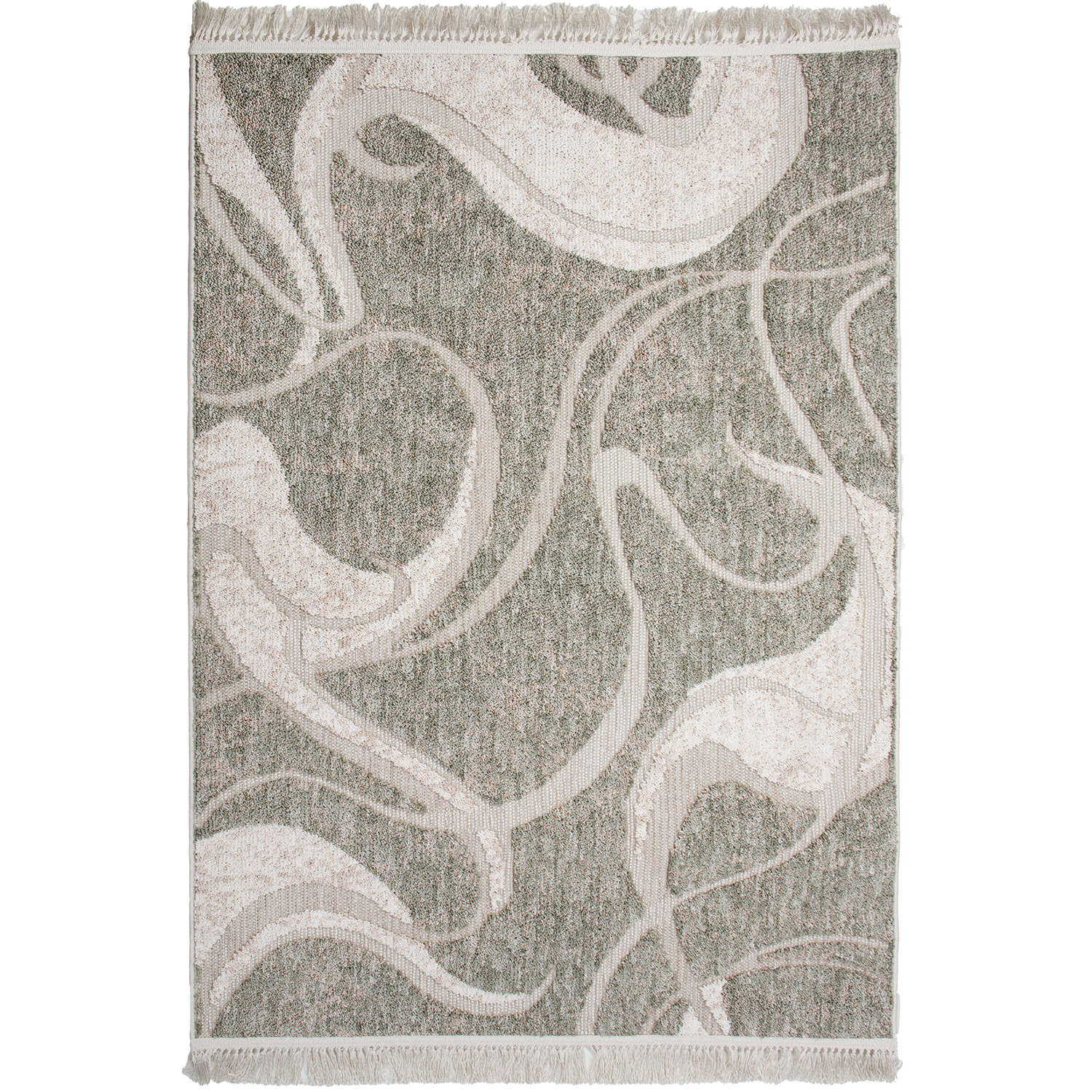 Koberec BENITA 504 zelená-krémová - 120x170 cm