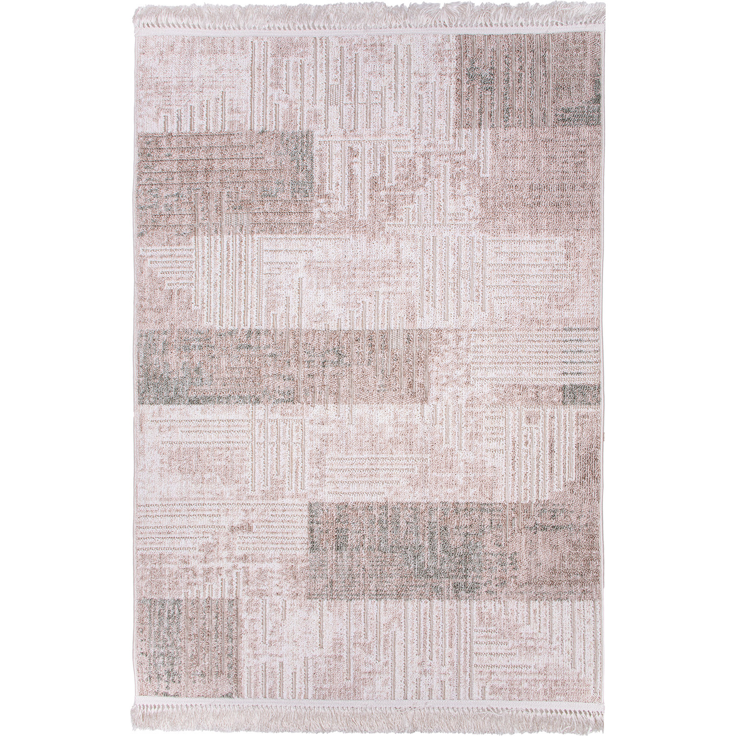 Koberec BENITA 512 zelená-krémová - 133x190 cm