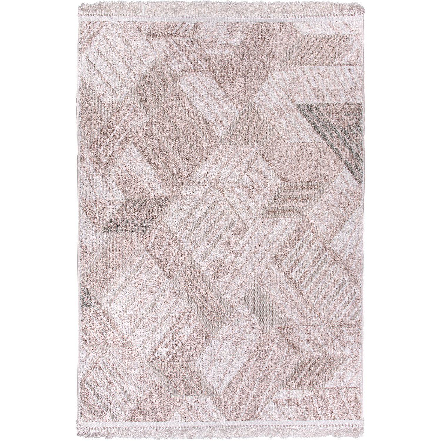 Koberec BENITA 515 zelená-krémová - 133x190 cm