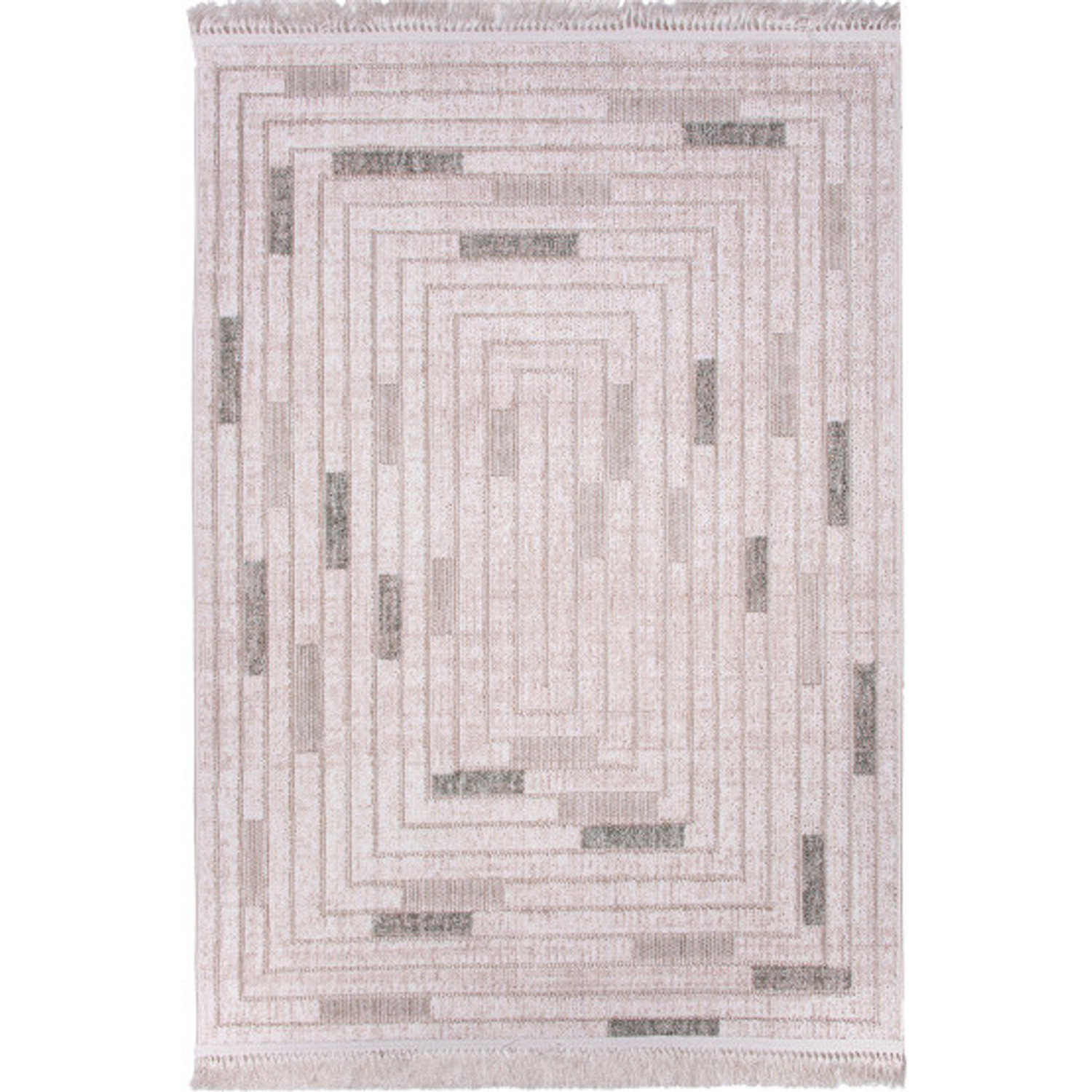 Koberec BENITA 525 zelená-krémová - 133x190 cm