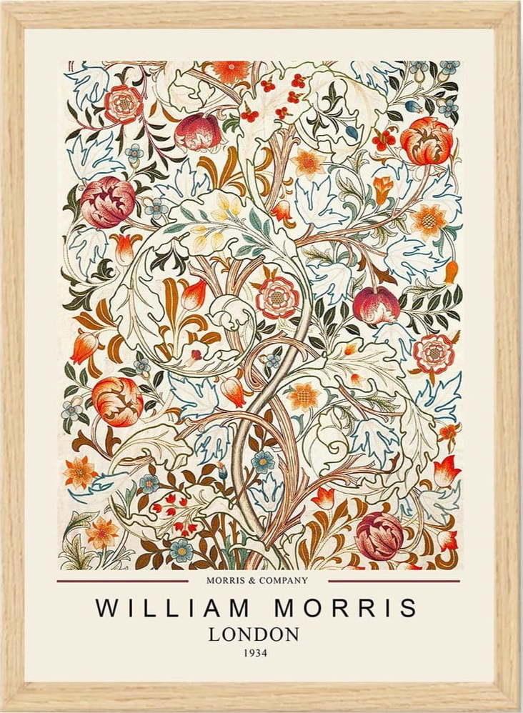 Obraz 35x45 cm William Morris – Wallity Wallity