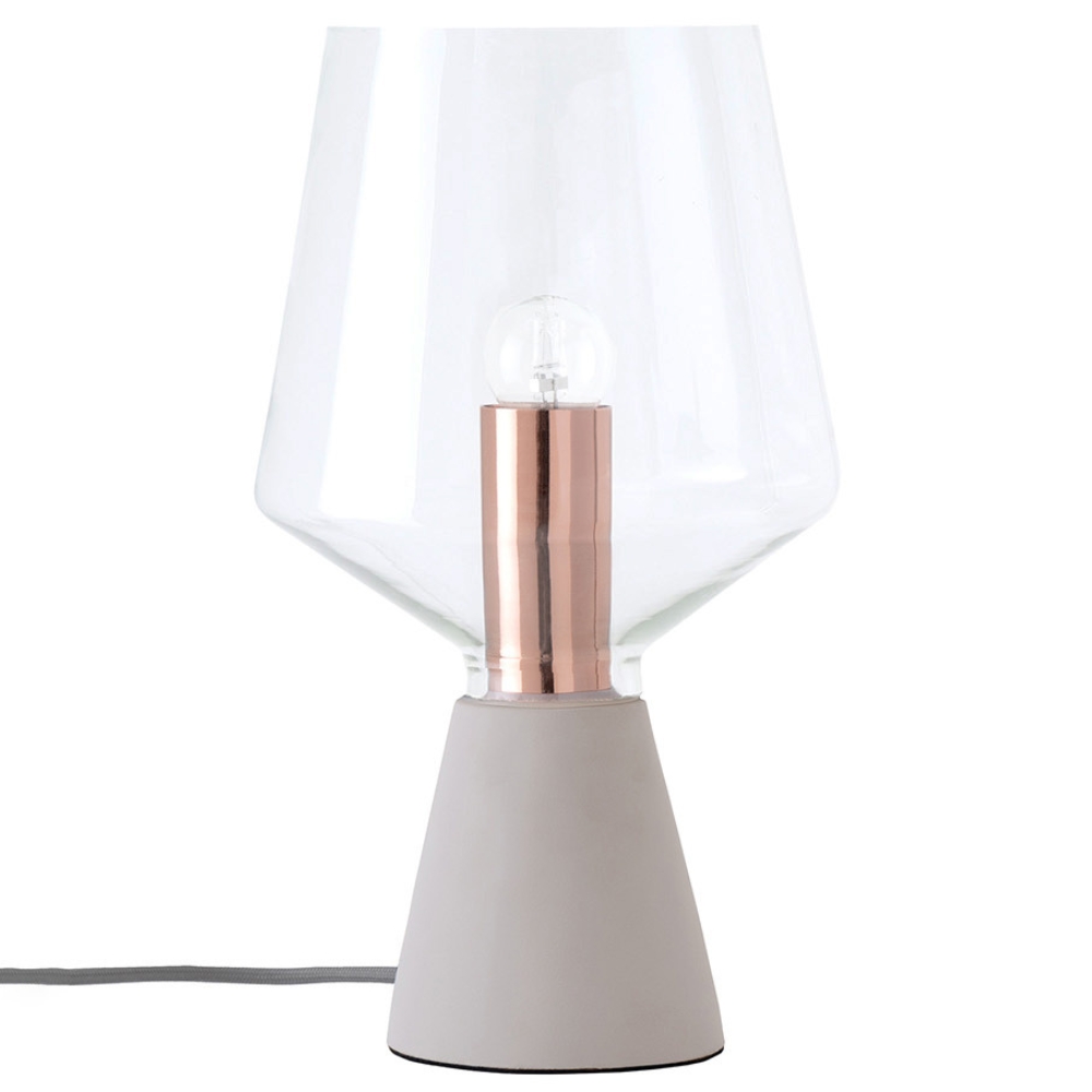 Somcasa Šedá stolní lampa Aina 35 cm Somcasa