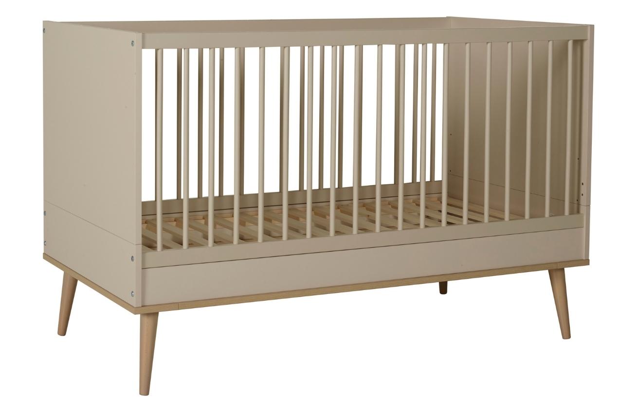 Béžová dětská rostoucí postýlka Quax Flow 70 x 140 cm Quax