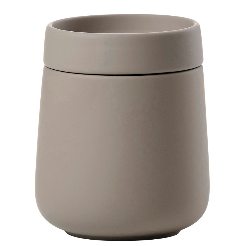 Zone Denmark Šedobéžový kameninový koupelnový organizér Nova One Zone Denmark