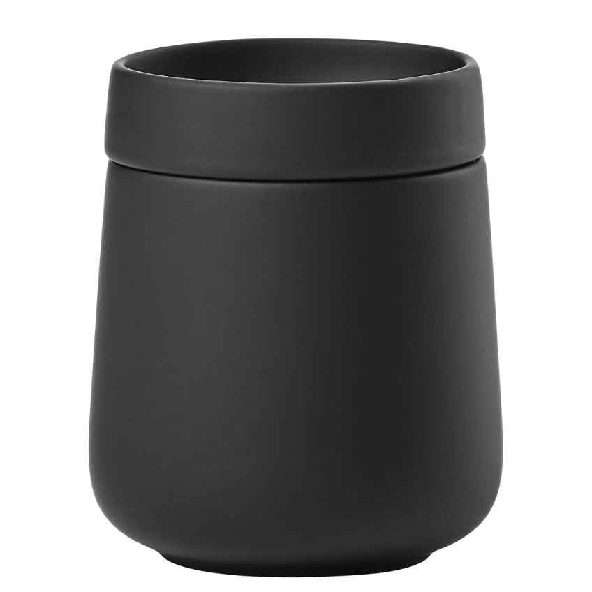 Zone Denmark Černý kameninový koupelnový organizér Nova One Zone Denmark