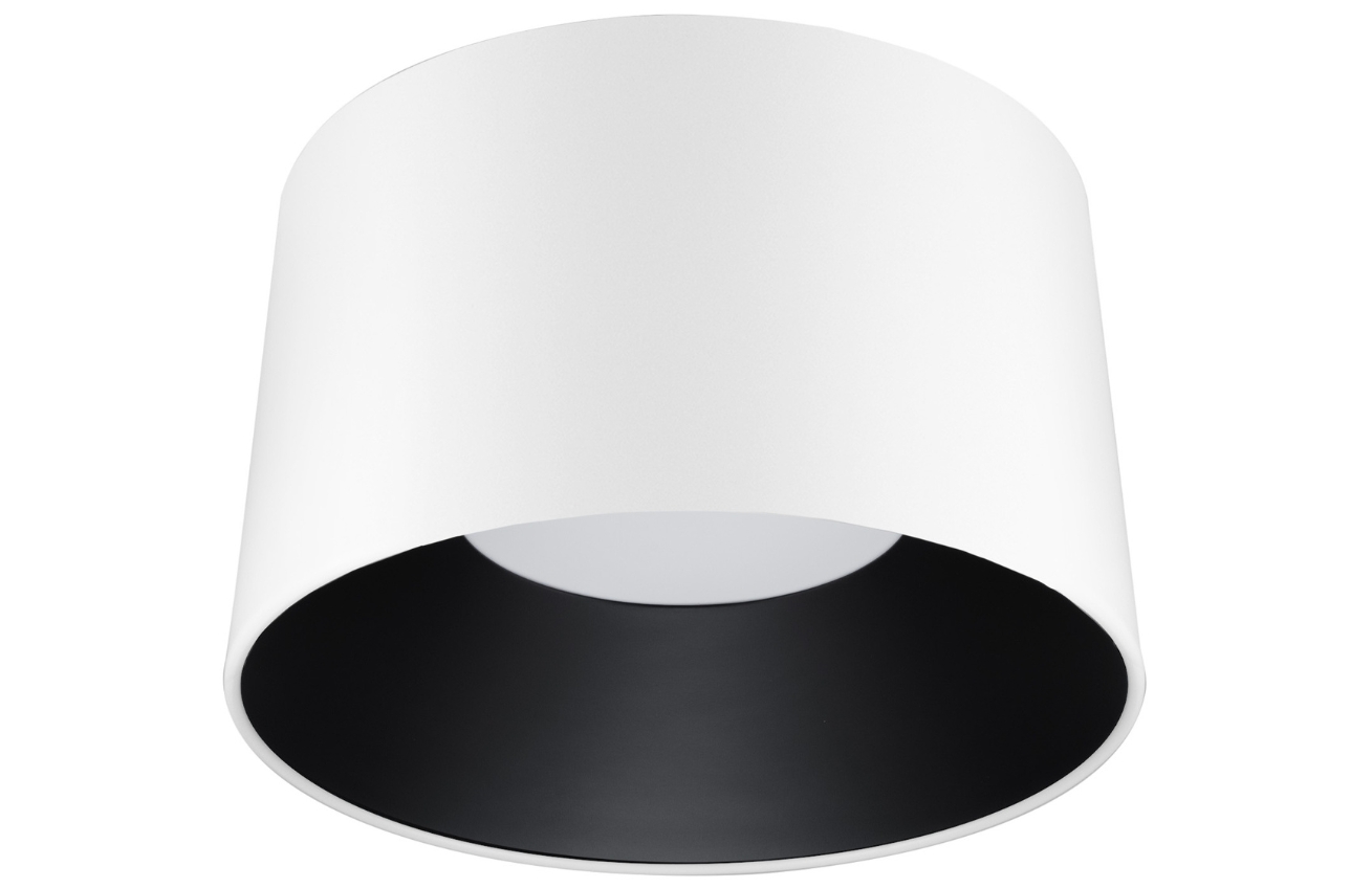 Bílo-černé kovové stropní LED světlo Nova Luce Atil 50 cm Nova Luce