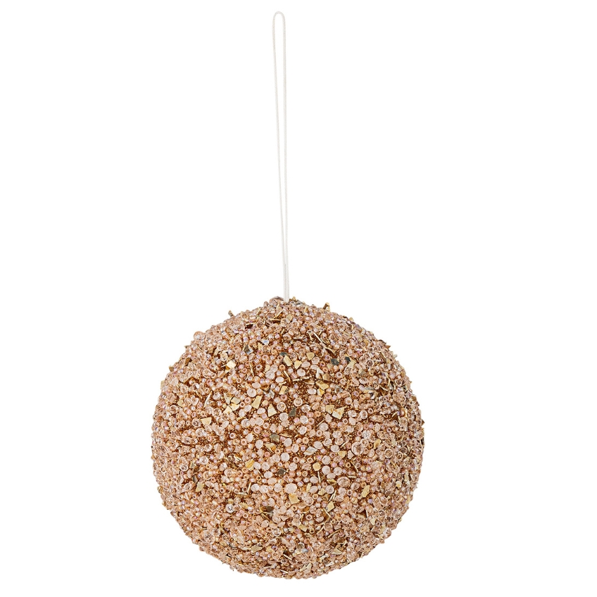 Bloomingville Zlatá plastová vánoční ozdoba Nicolet 9 cm Bloomingville