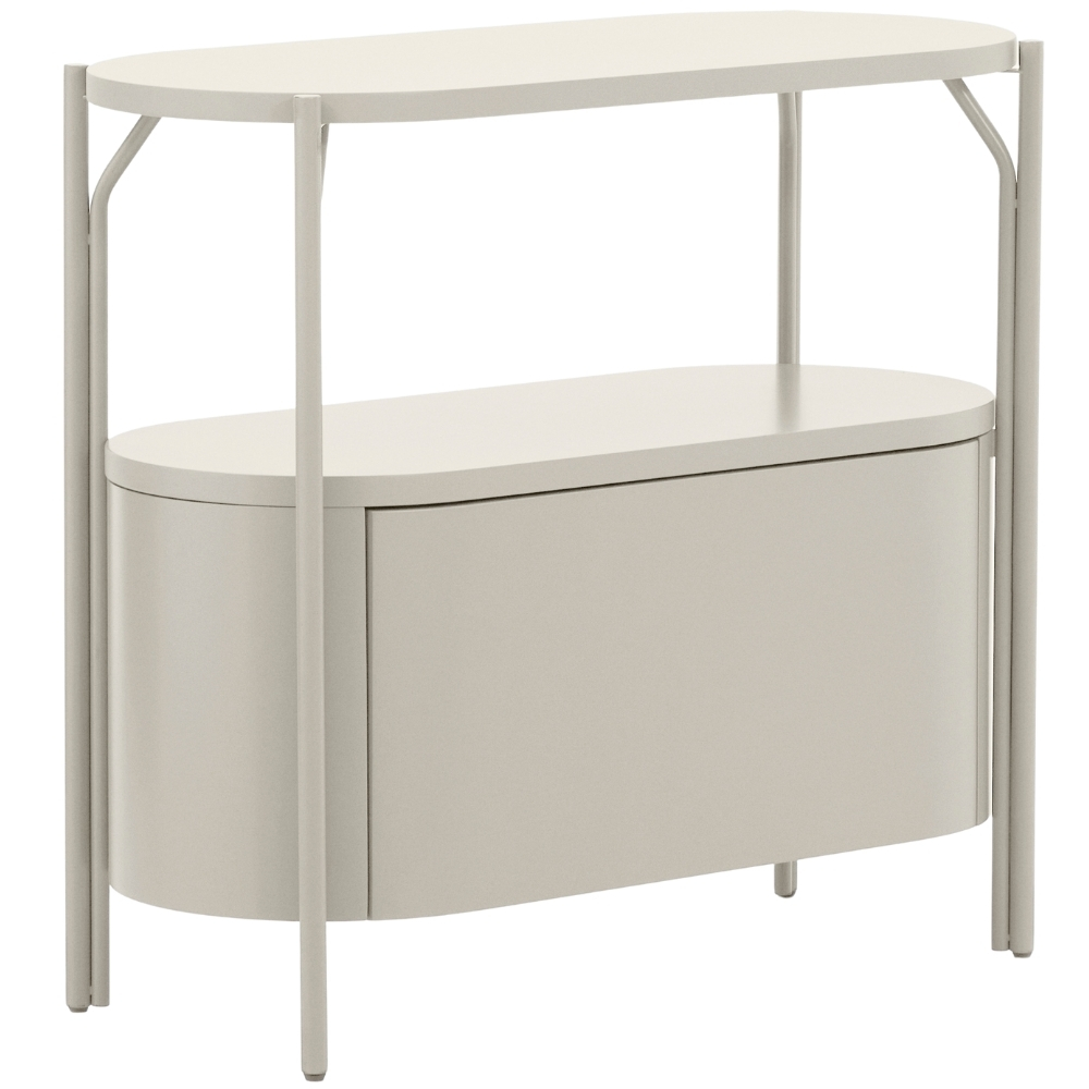 Kave Home Bílá lakovaná koupelnová skříňka Arely 90 x 40 cm Kave Home