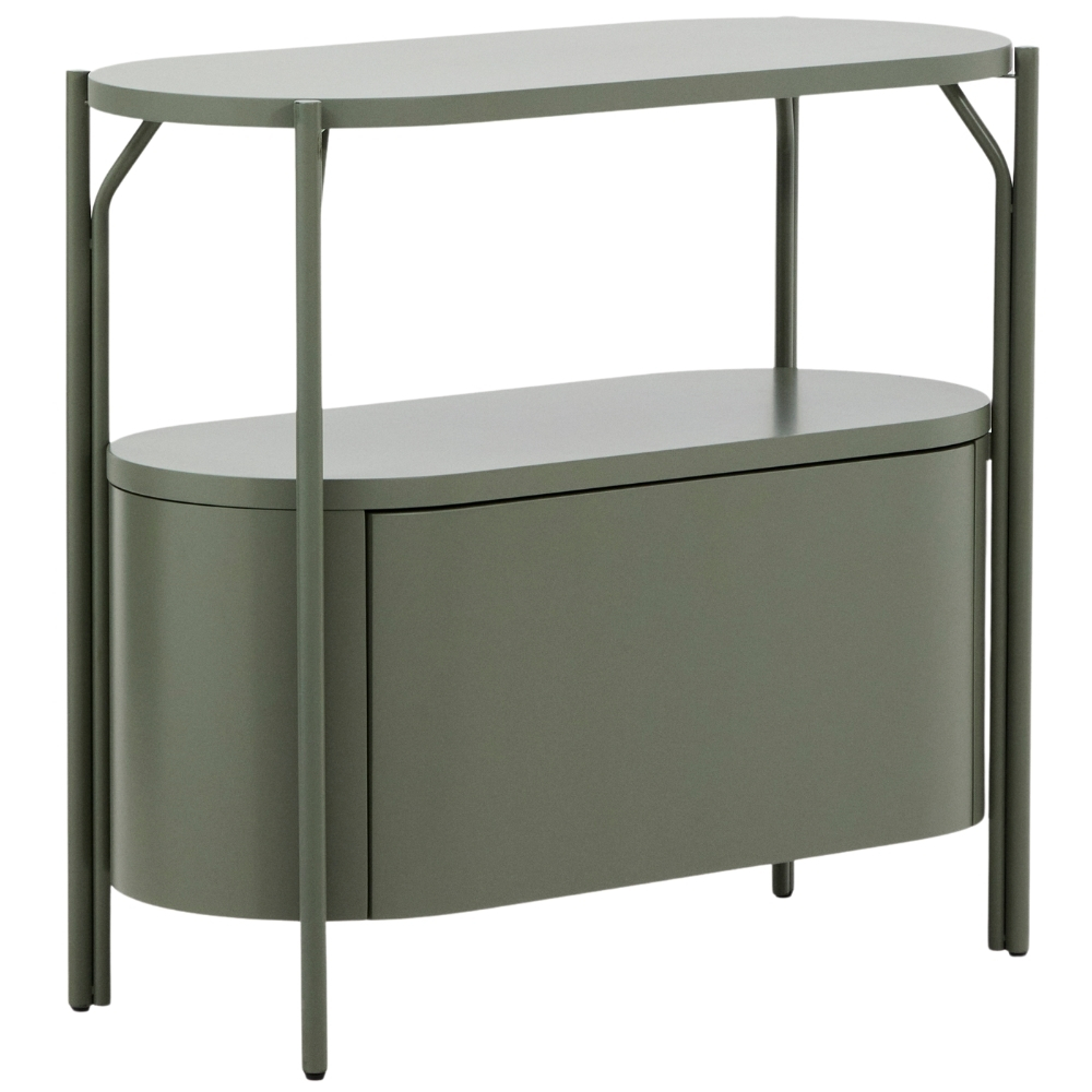 Kave Home Zelená lakovaná koupelnová skříňka Arely 90 x 40 cm Kave Home