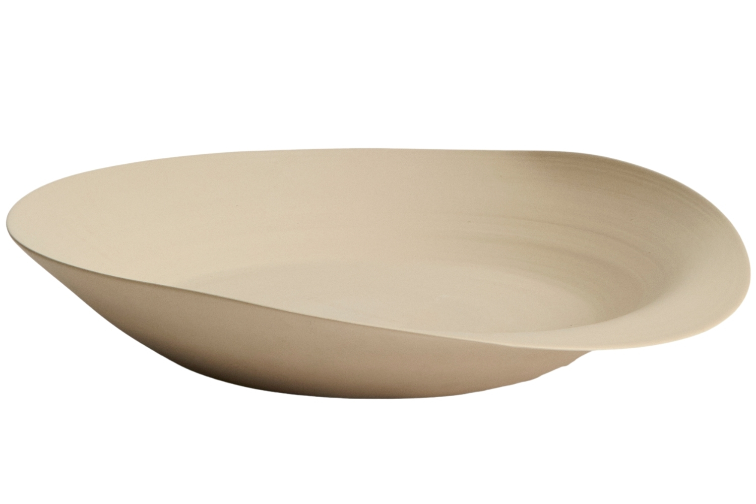 Kave Home Béžová keramická dekorativní mísa Ebenor 54 x 50 cm Kave Home