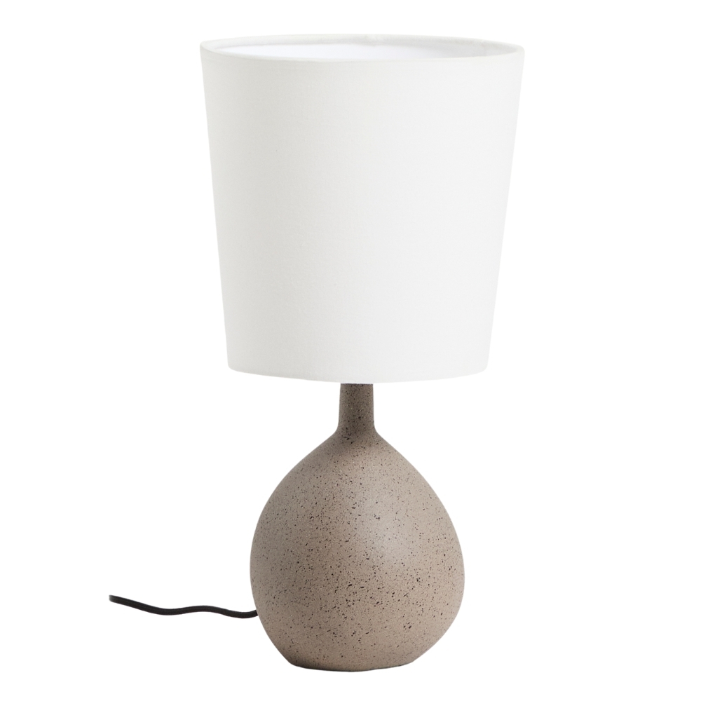 Kave Home Šedo-bílá stolní lampa Viona 36 cm Kave Home