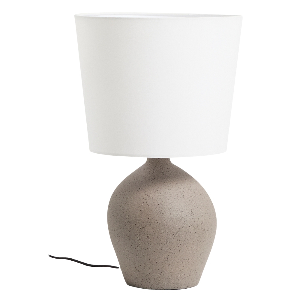 Kave Home Šedo-bílá stolní lampa Viona 50 cm Kave Home