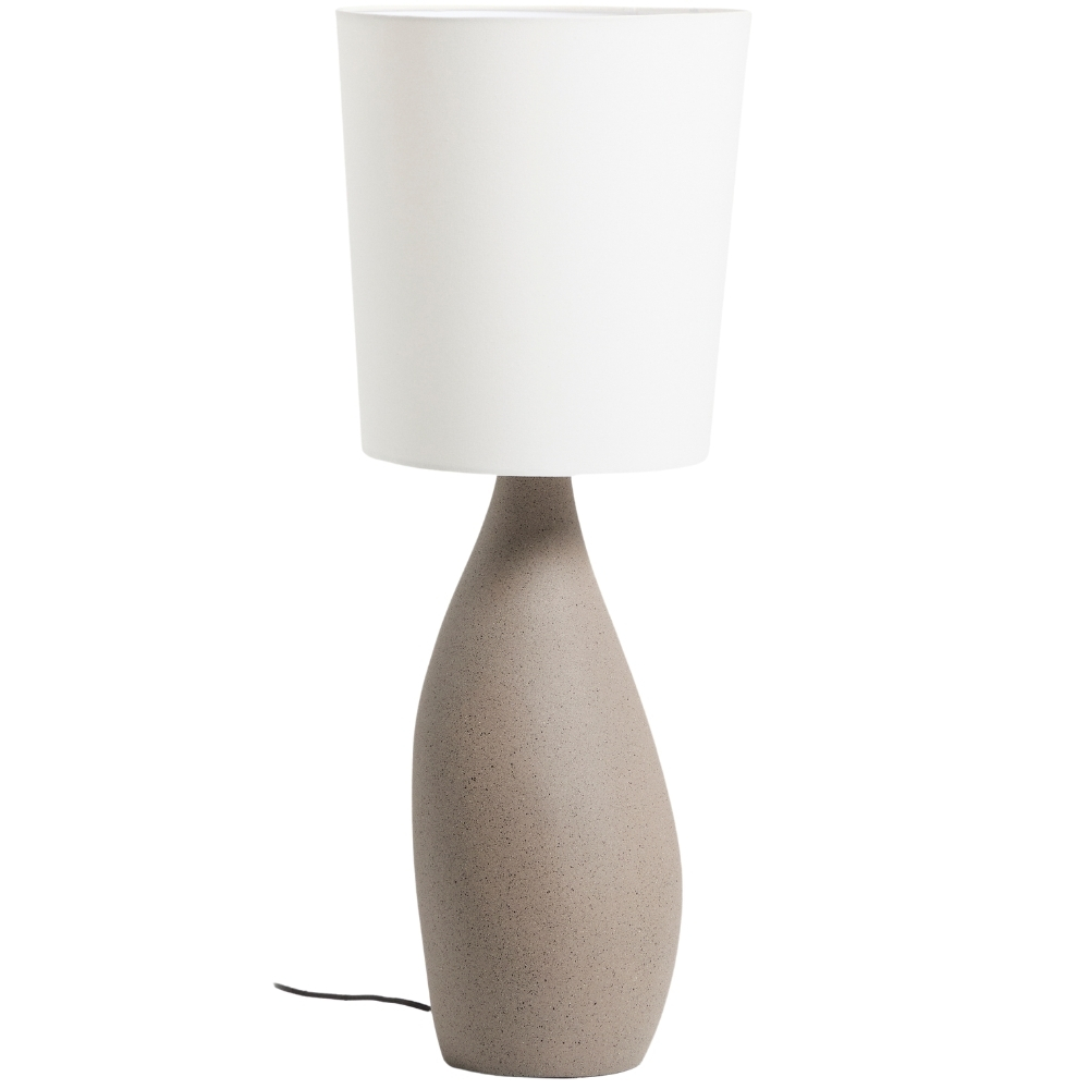 Kave Home Šedo-bílá stolní lampa Viona 77 cm Kave Home
